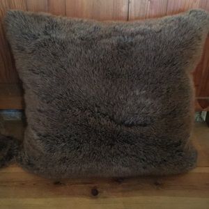 Restoration Hardware Wolf Ultra Luxe fur pillows